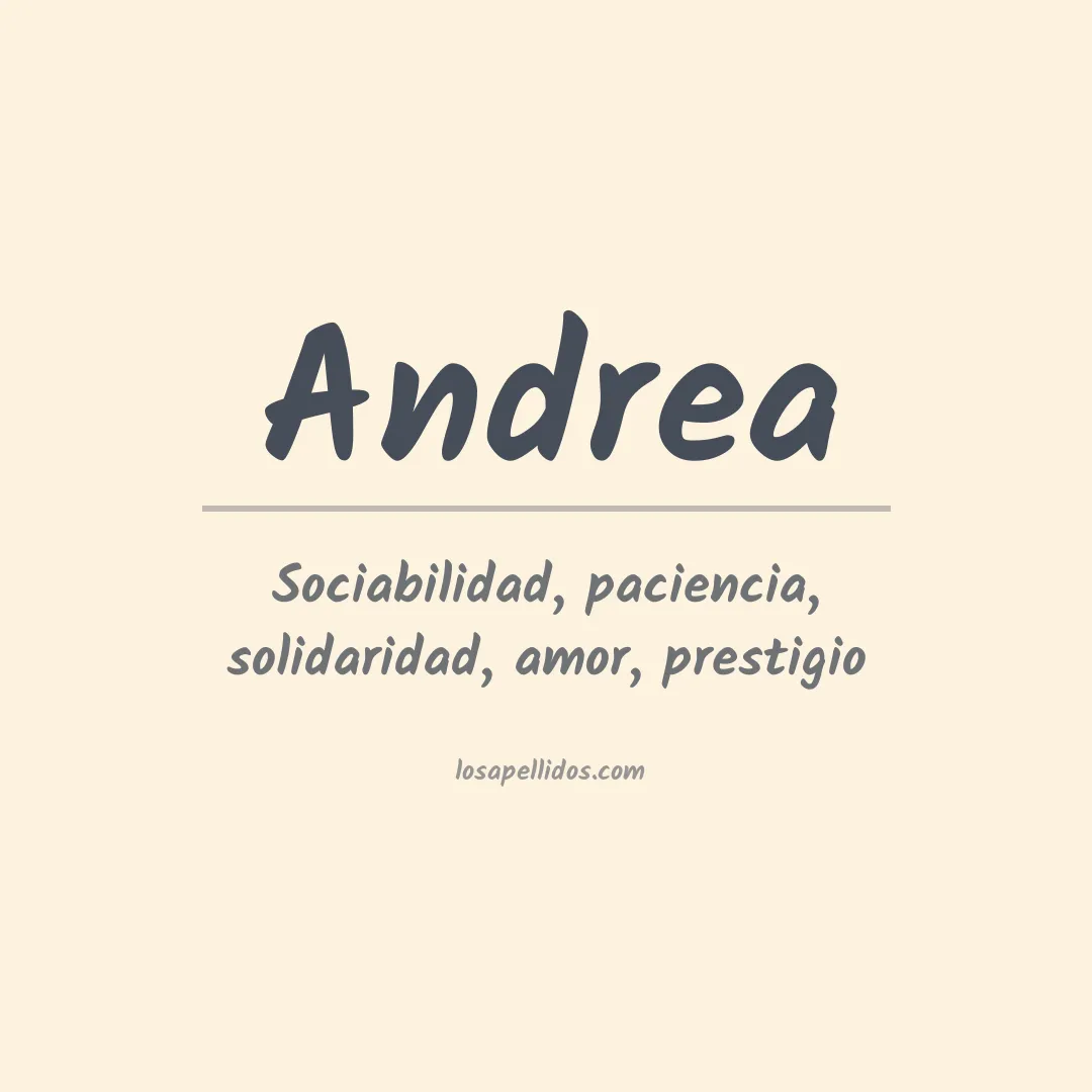 Apellido Andrea