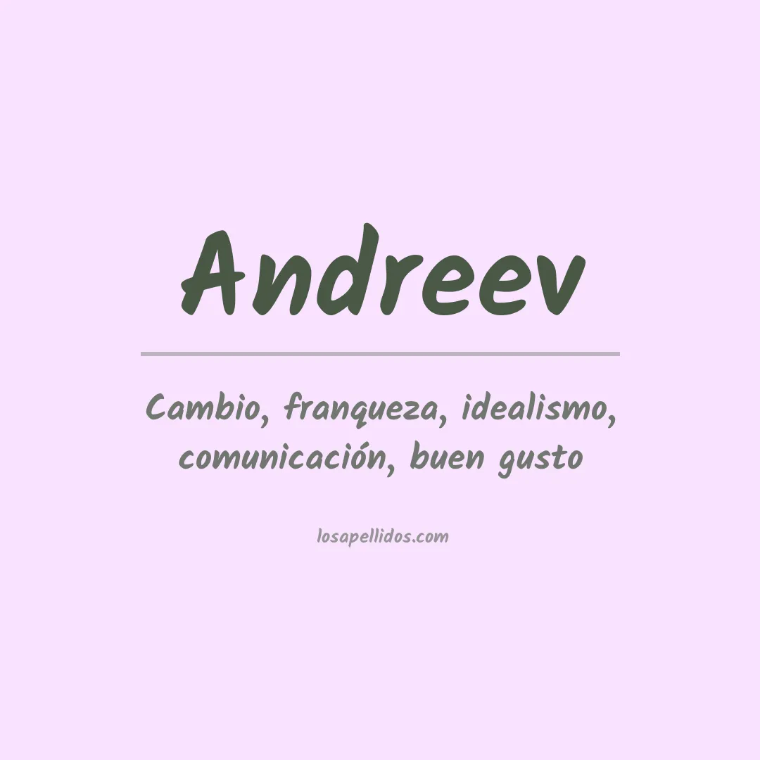 Apellido Andreev