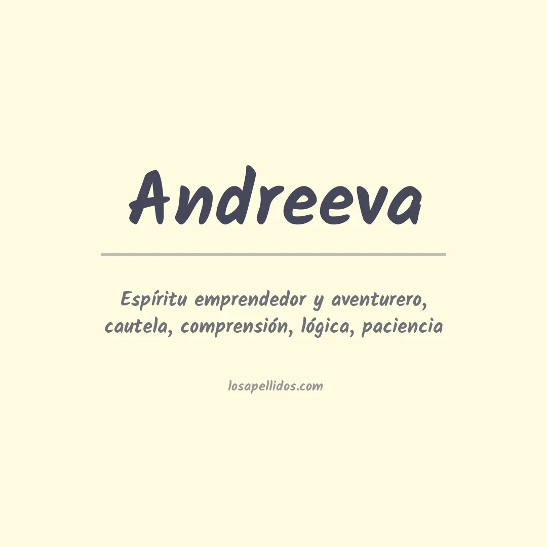 Apellido Andreeva