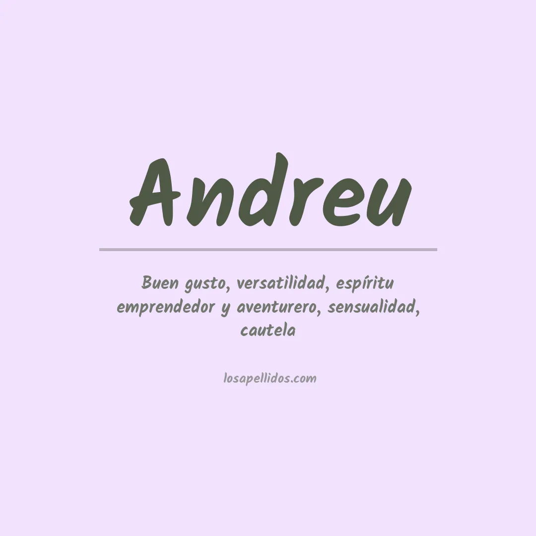 Apellido Andreu