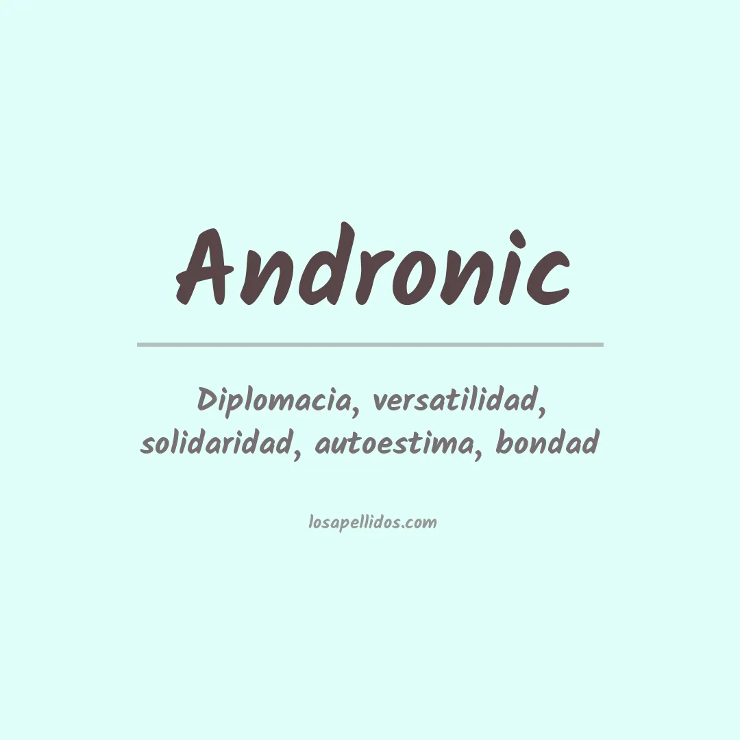 Apellido Andronic