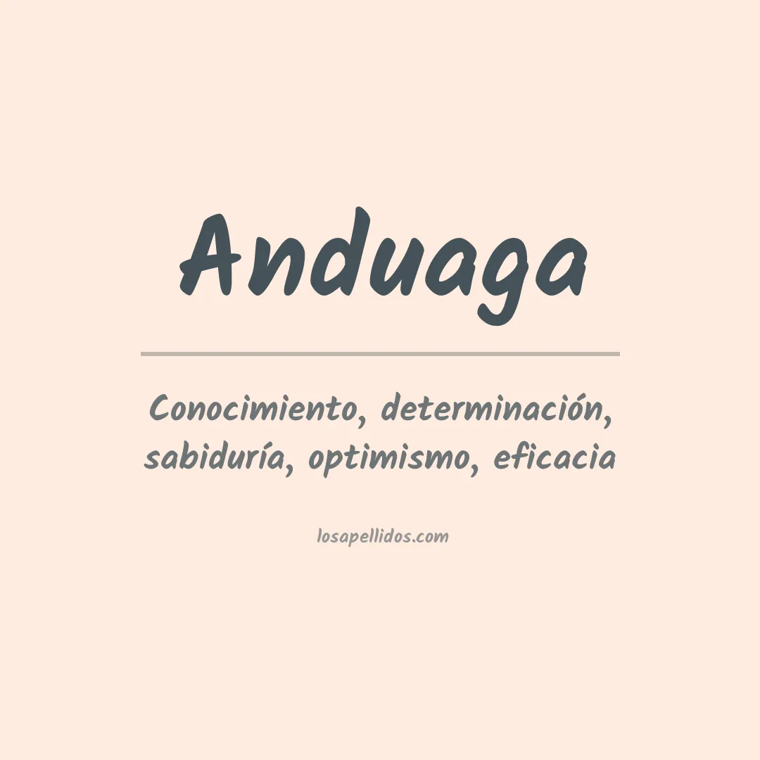 Apellido Anduaga