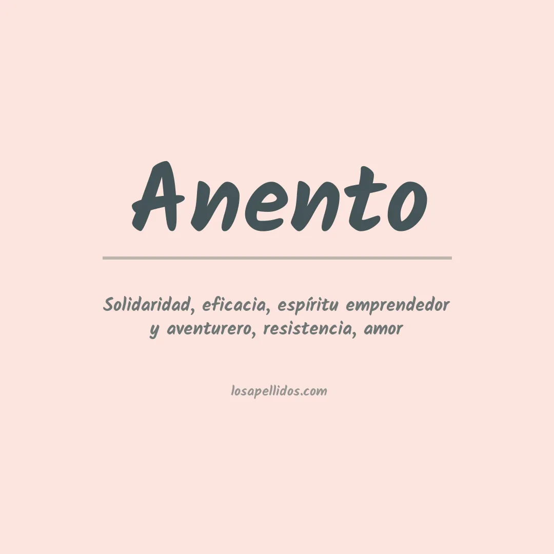 Apellido Anento