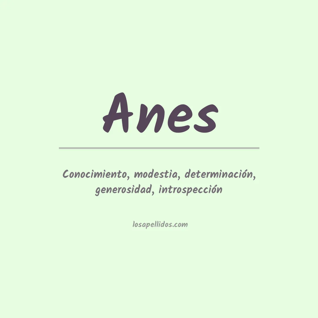 Apellido Anes