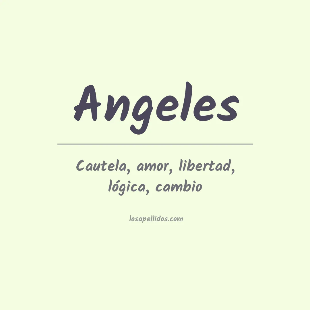 Apellido Ángeles