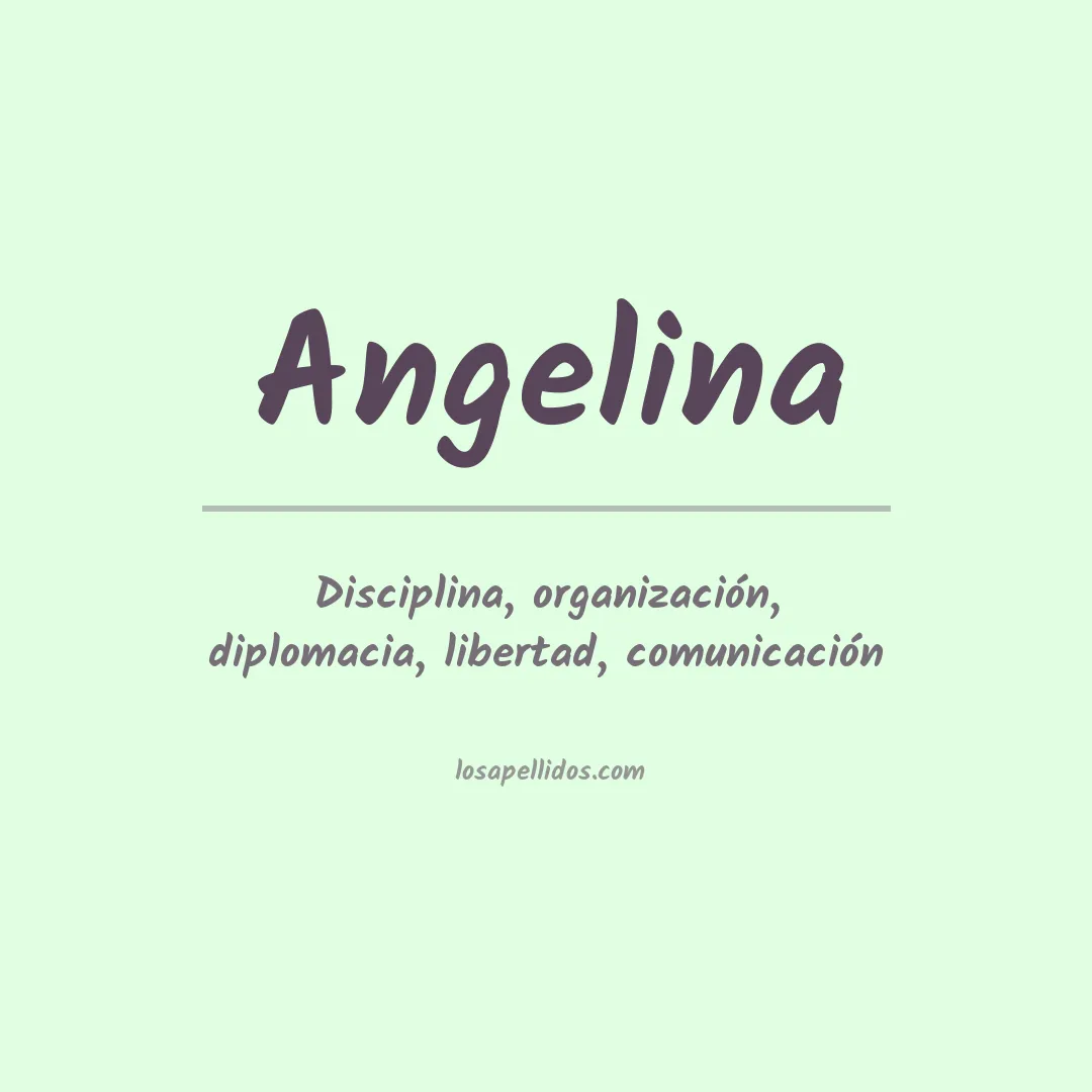 Apellido Angelina