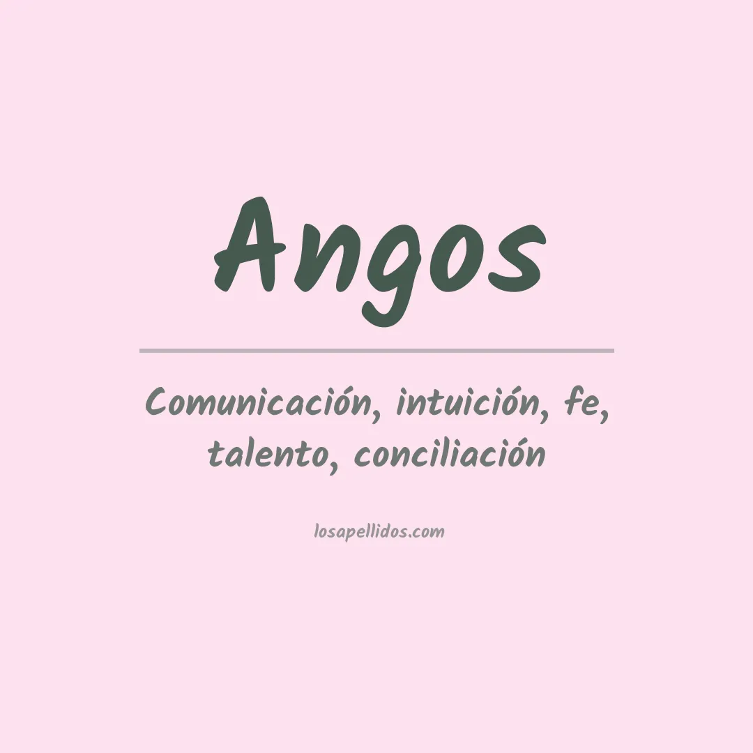 Apellido Angos