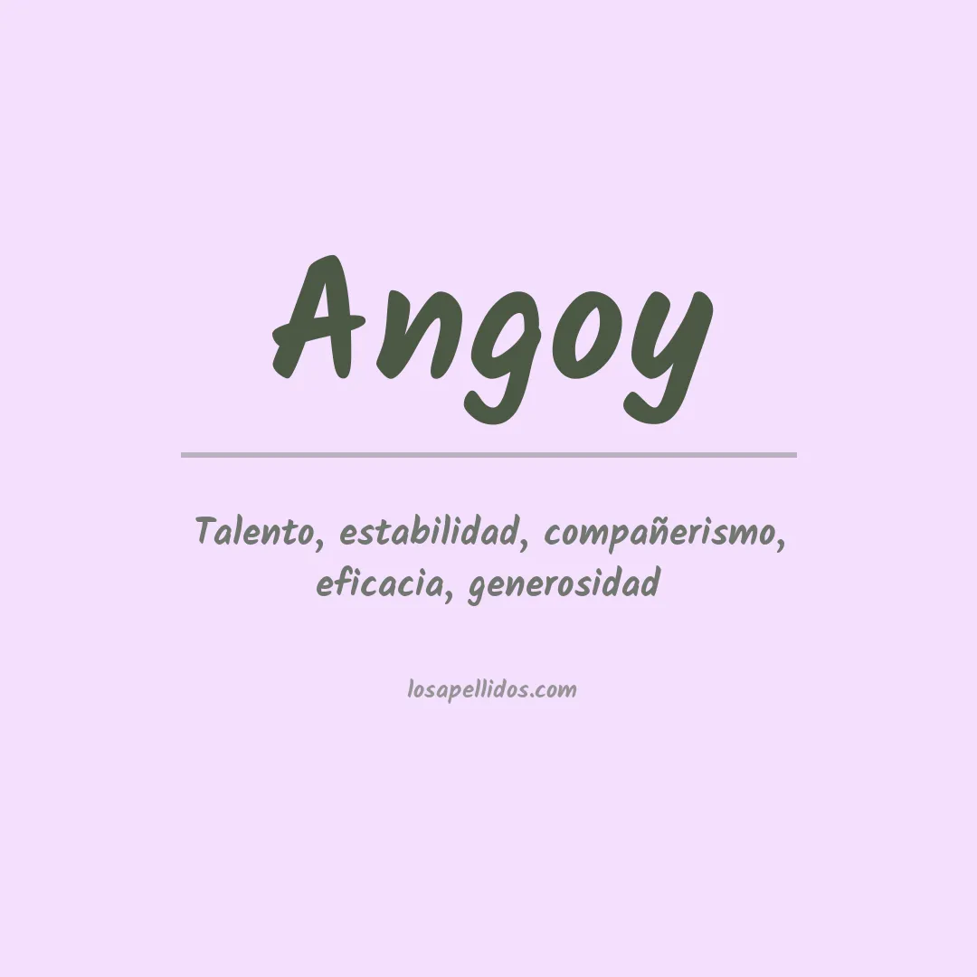 Apellido Angoy