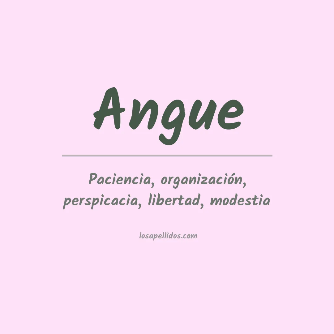 Apellido Angue