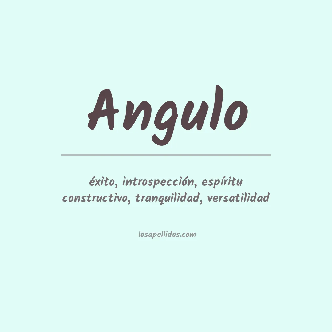 Apellido Angulo