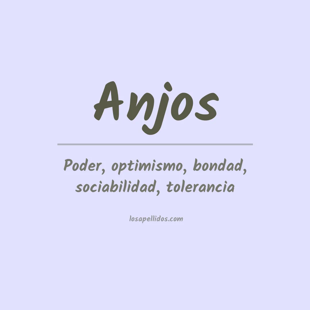 Apellido Anjos