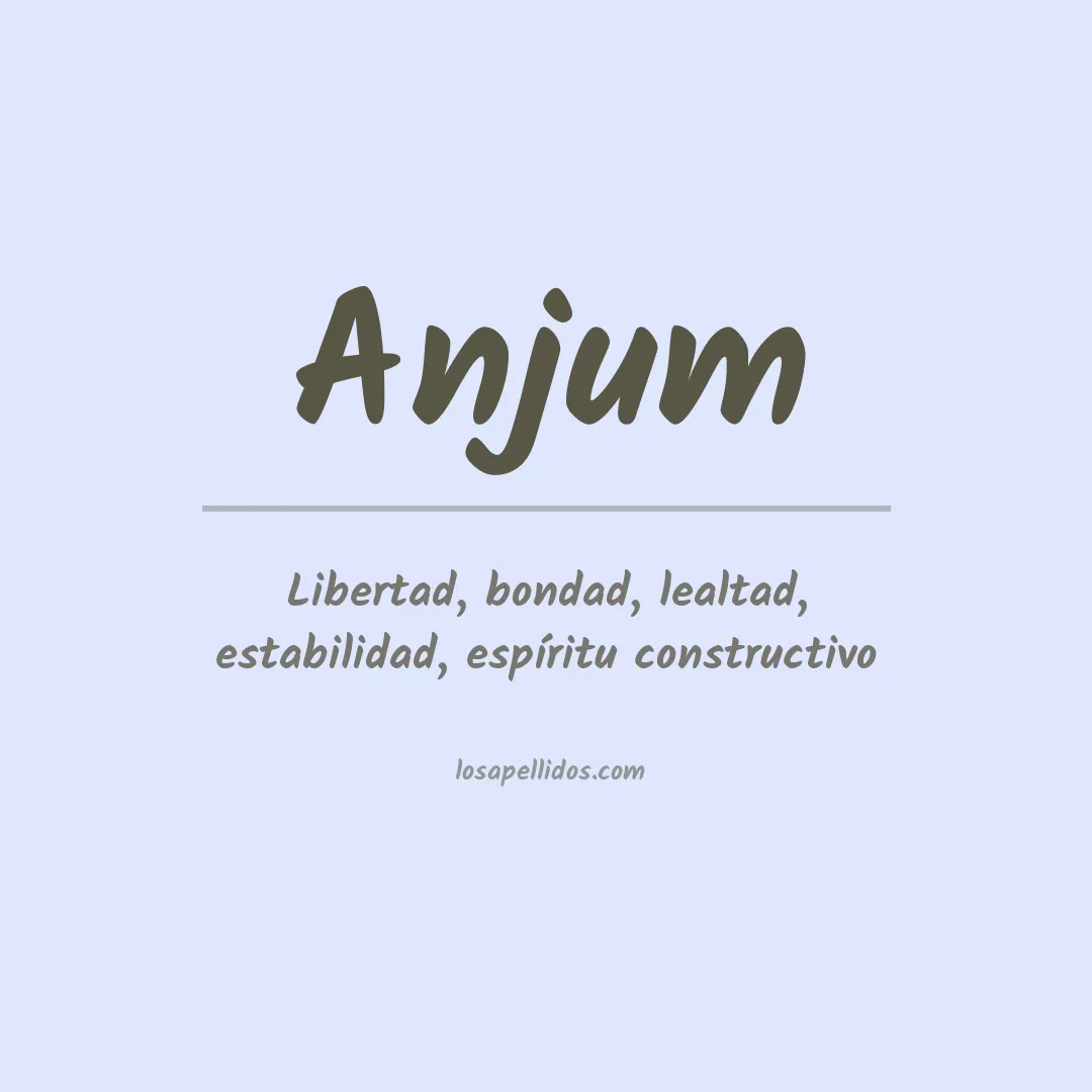 Apellido Anjum