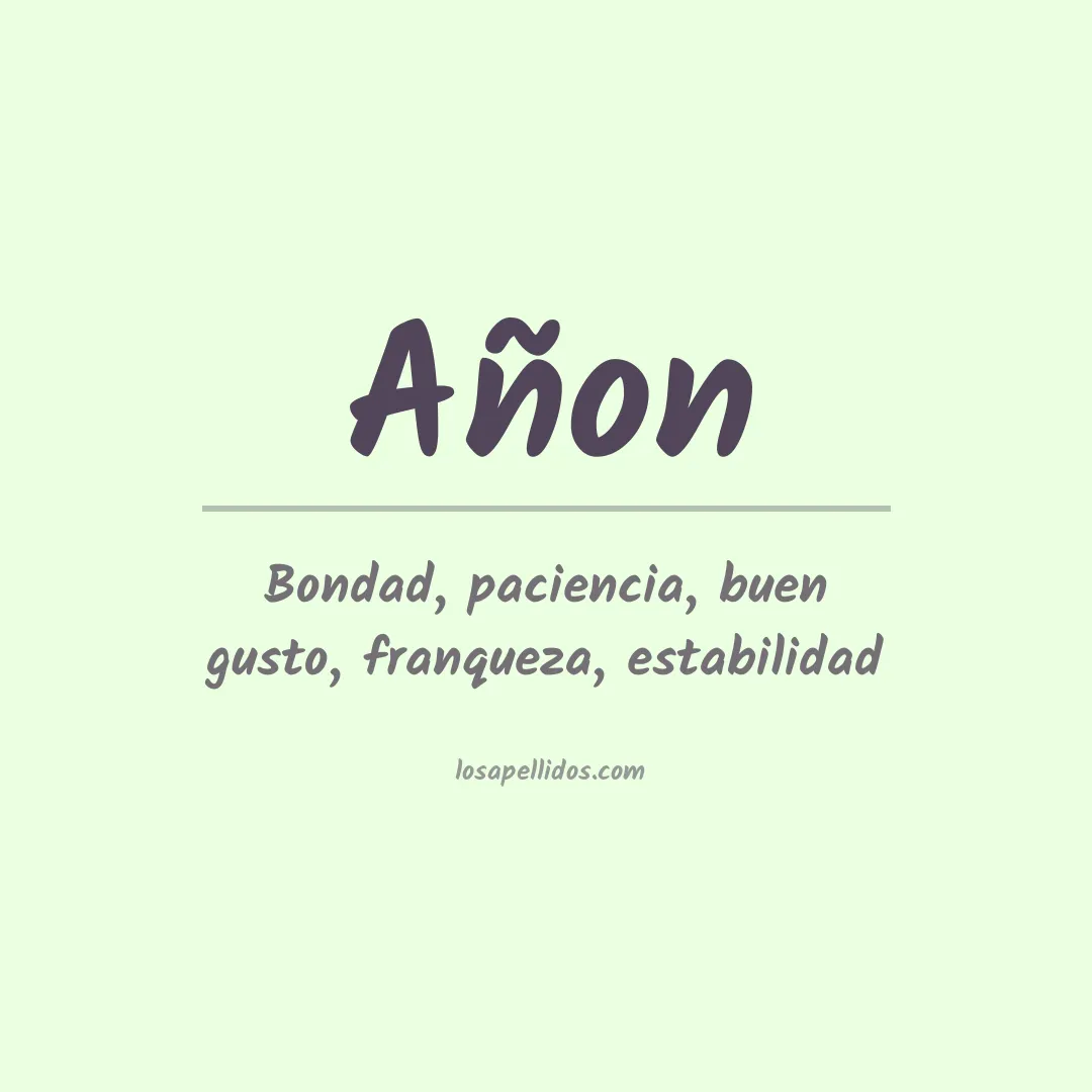 Apellido Añon