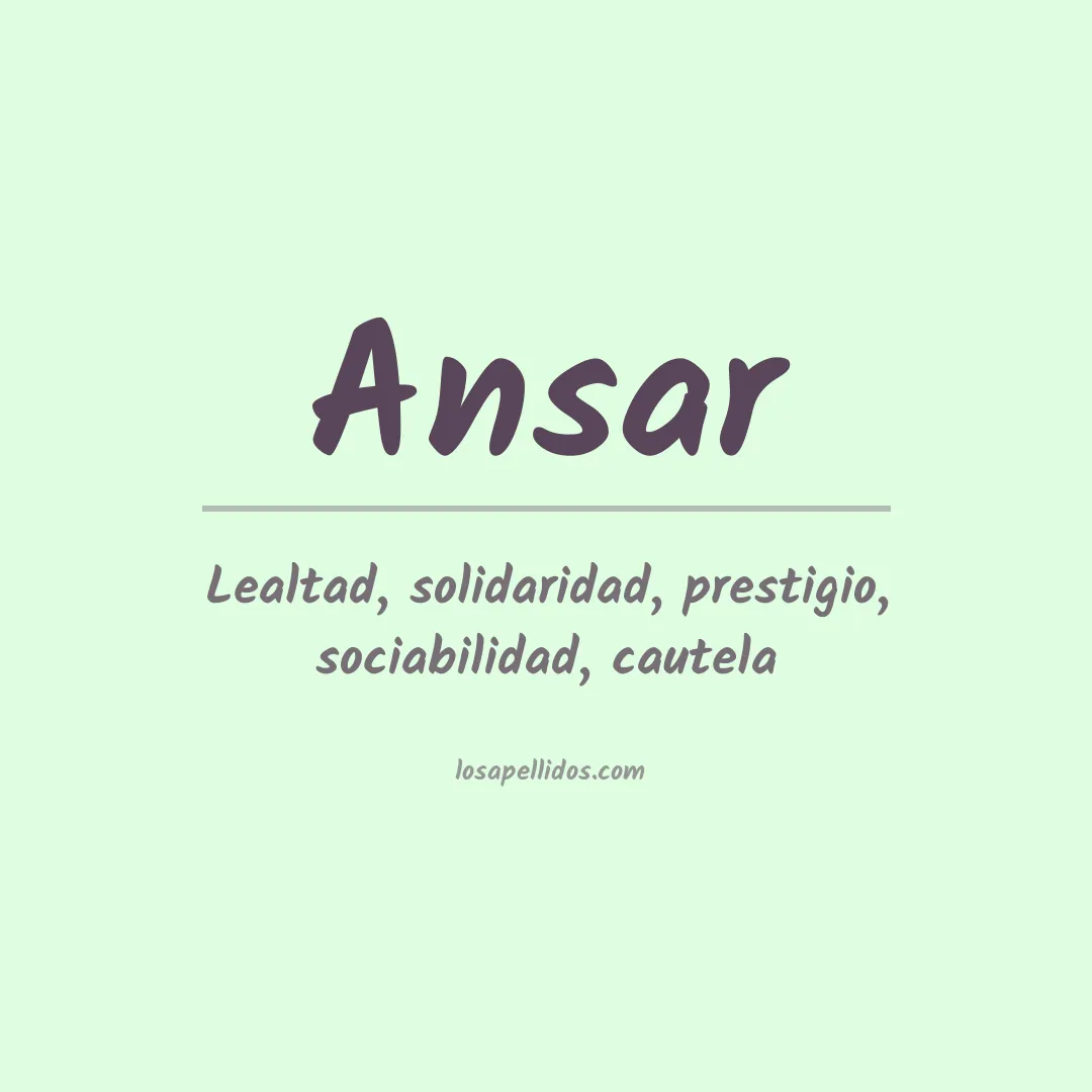 Apellido Ansar