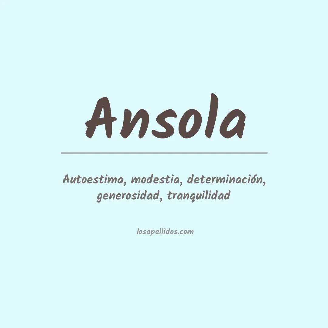 Apellido Ansola