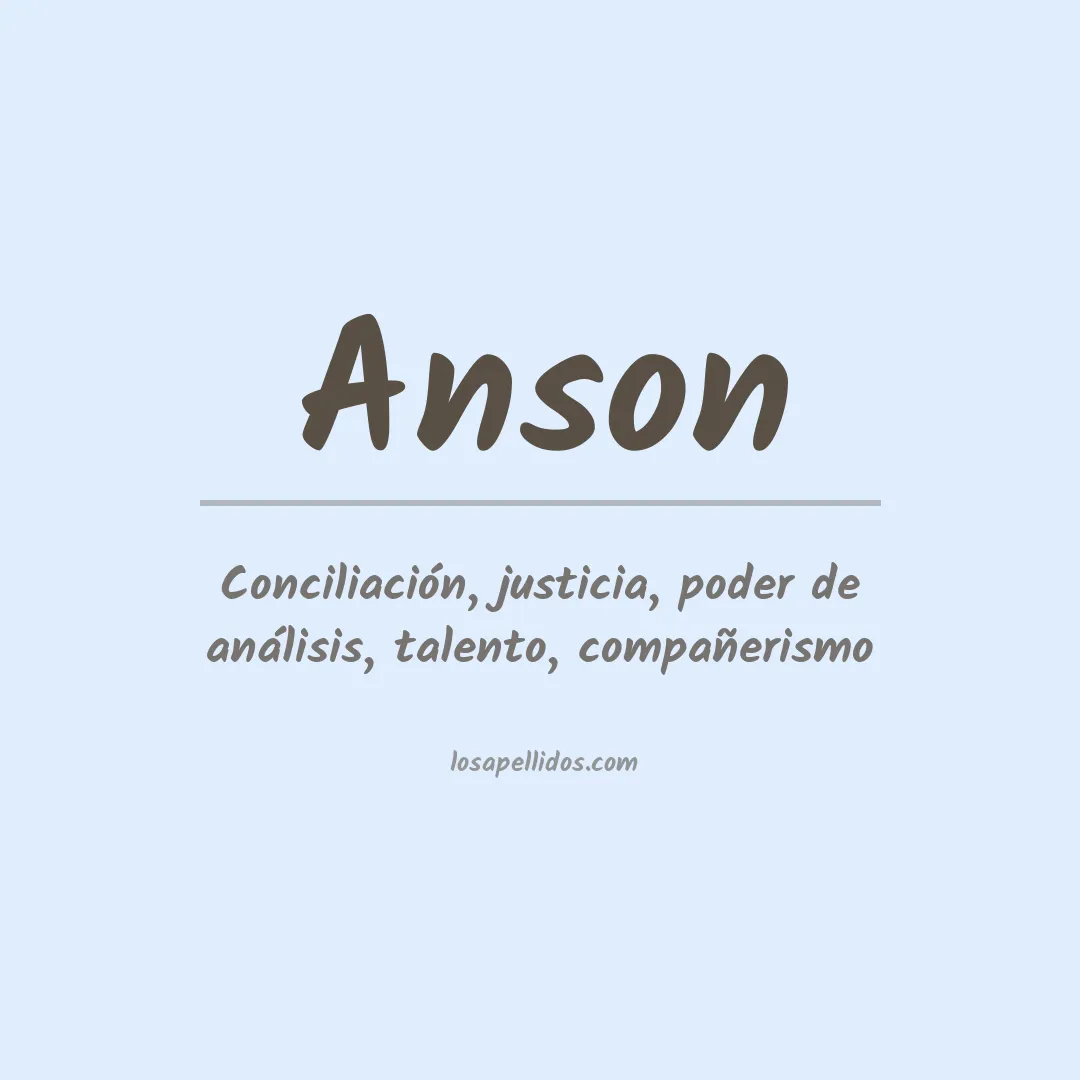 Apellido Anson