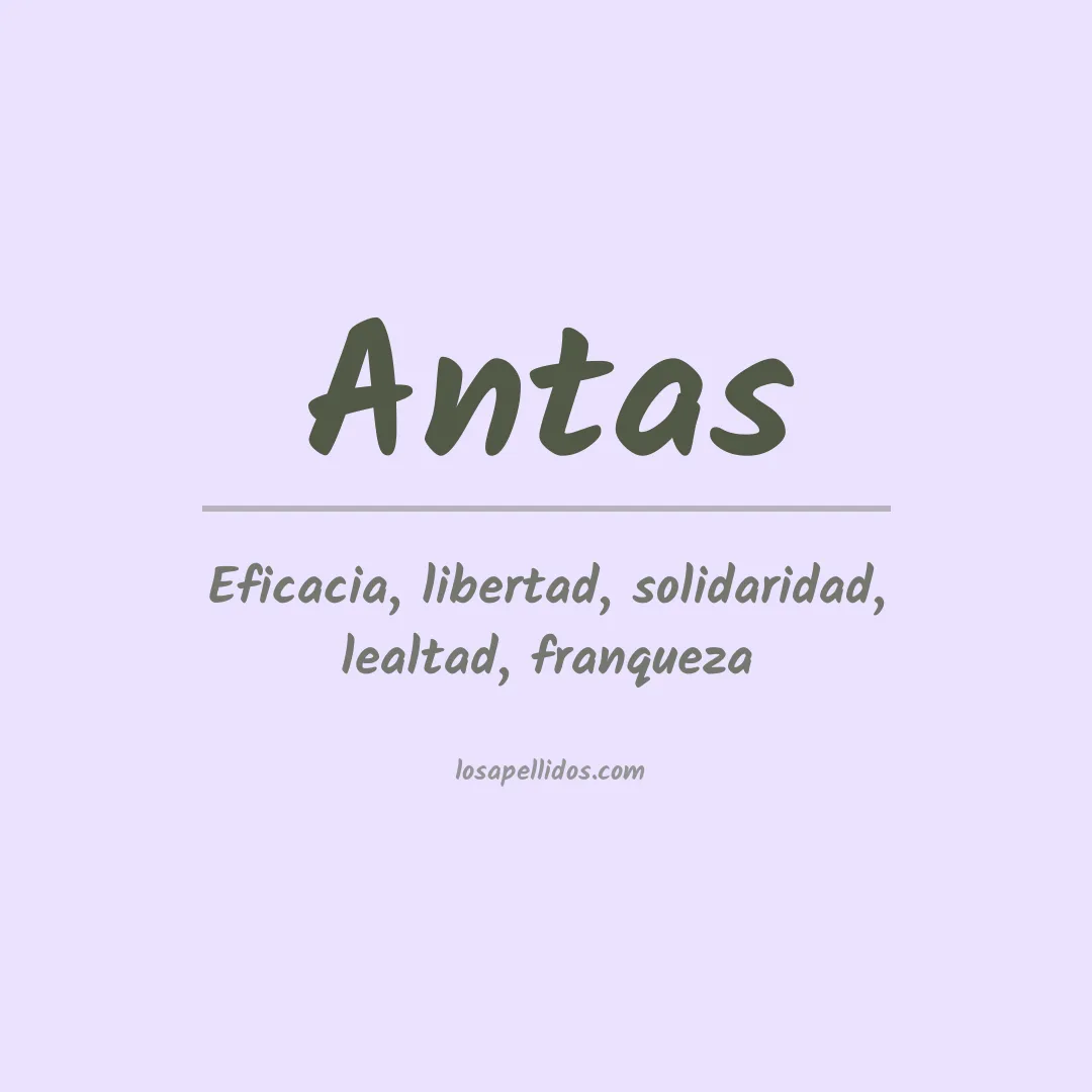 Apellido Antas