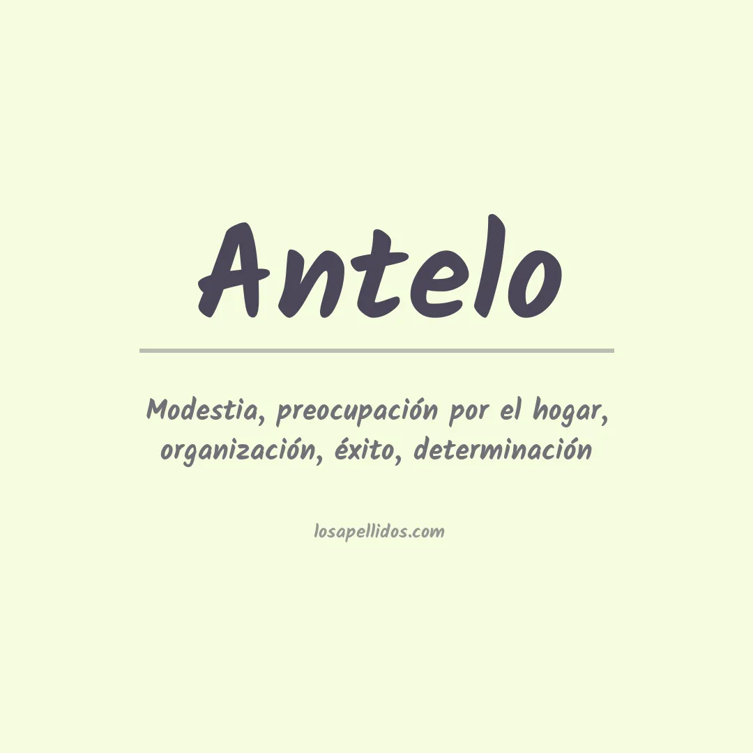 Apellido Antelo
