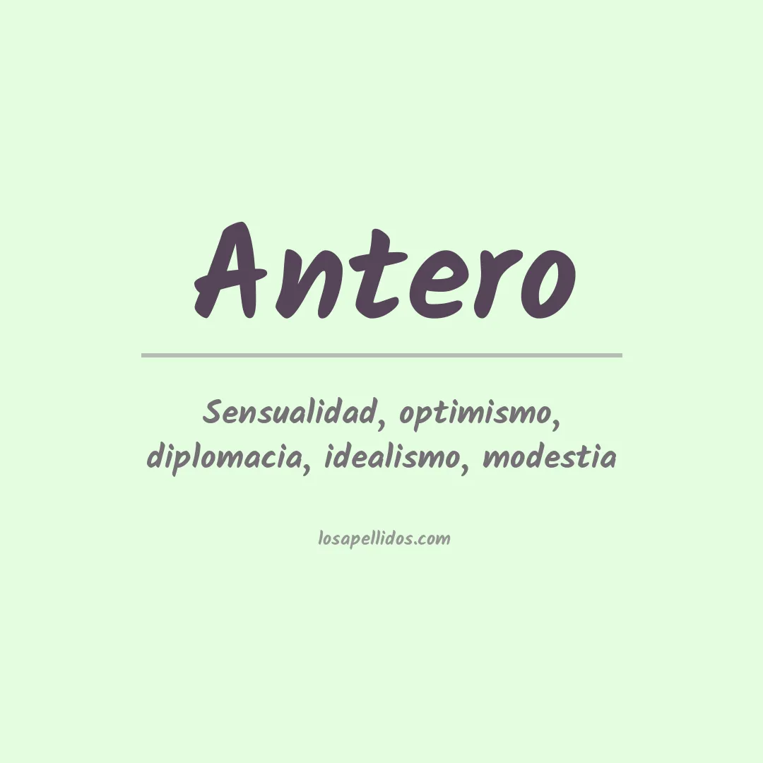 Apellido Antero
