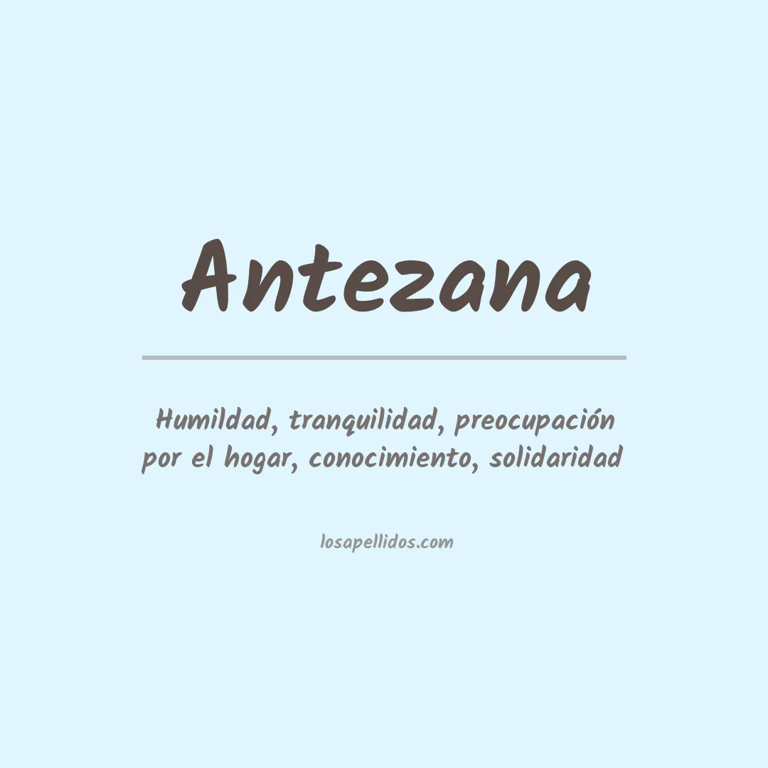 Apellido Antezana