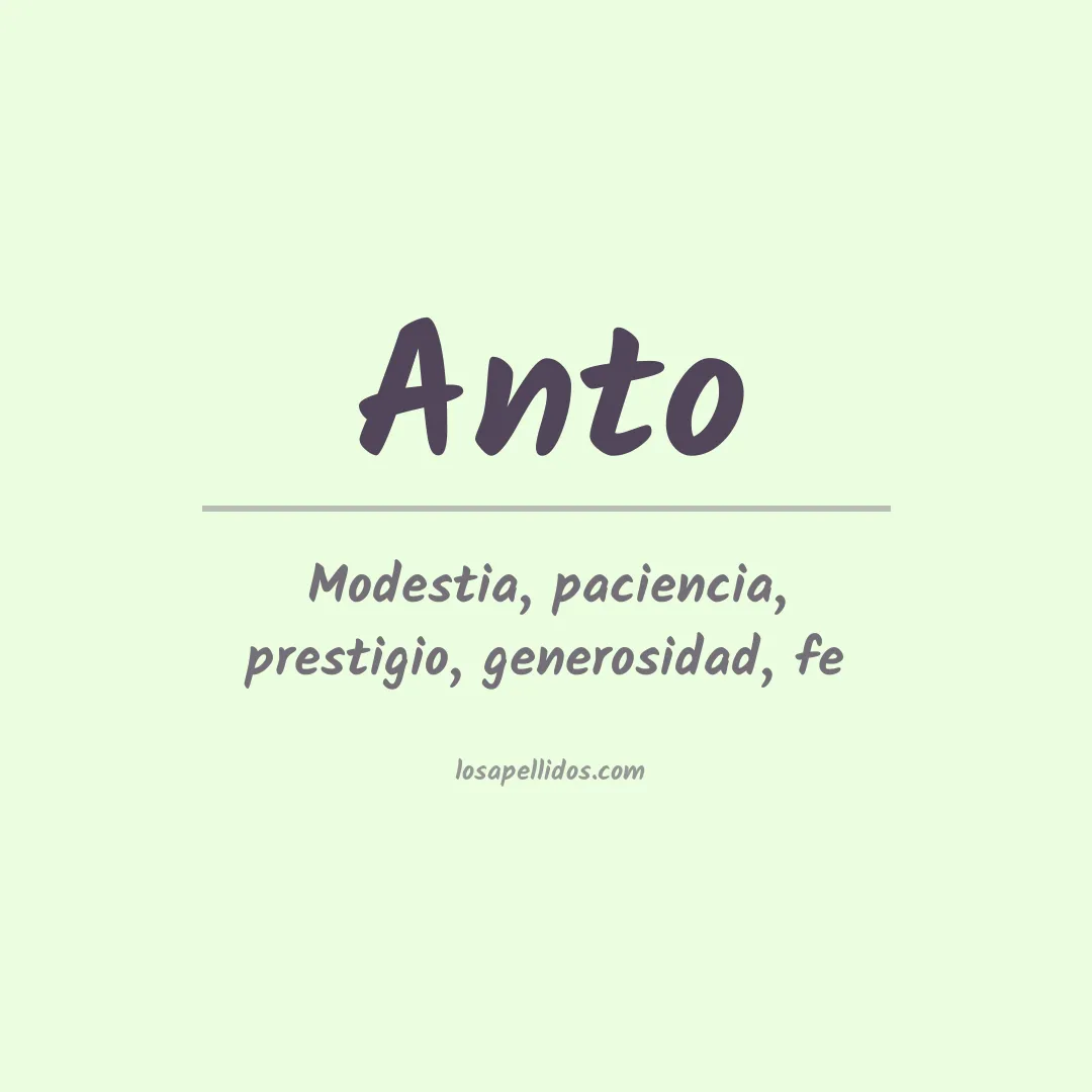 Apellido Anto