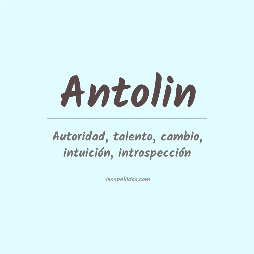Apellido Antolin