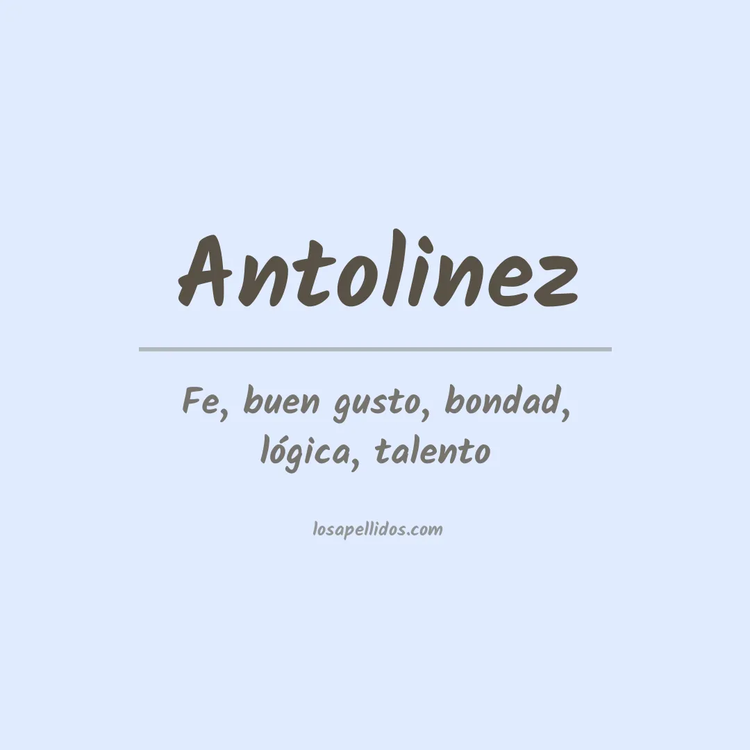 Apellido Antolinez