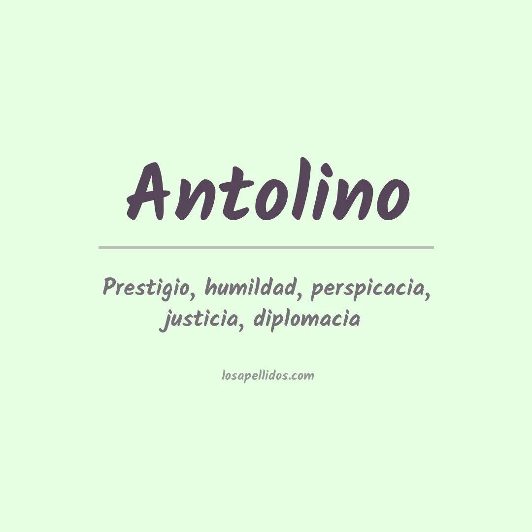 Apellido Antolino