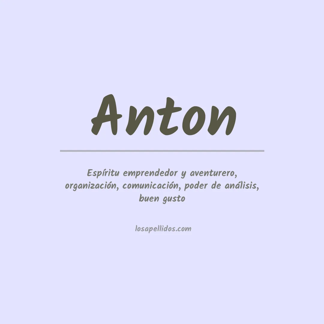 Apellido Anton