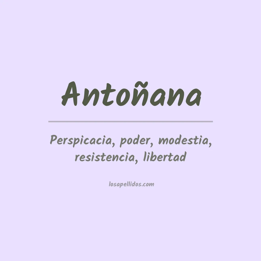 Significado del Apellido Antoñana