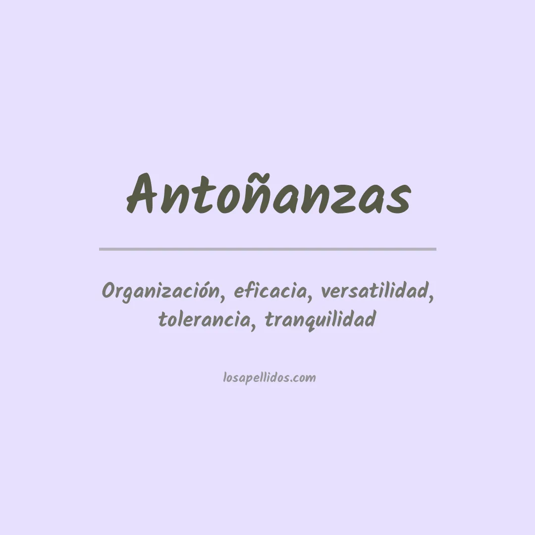 Apellido Antoñanzas