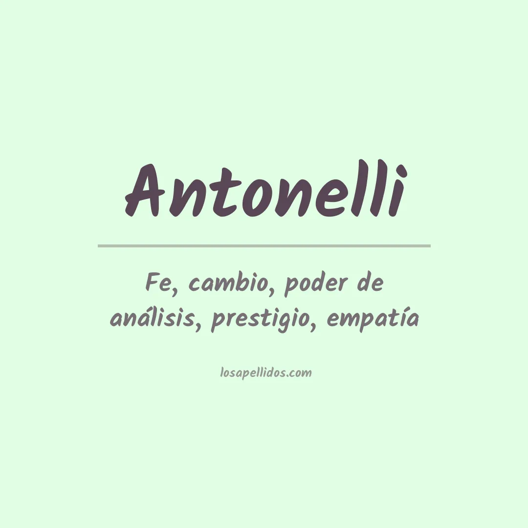 Apellido Antonelli