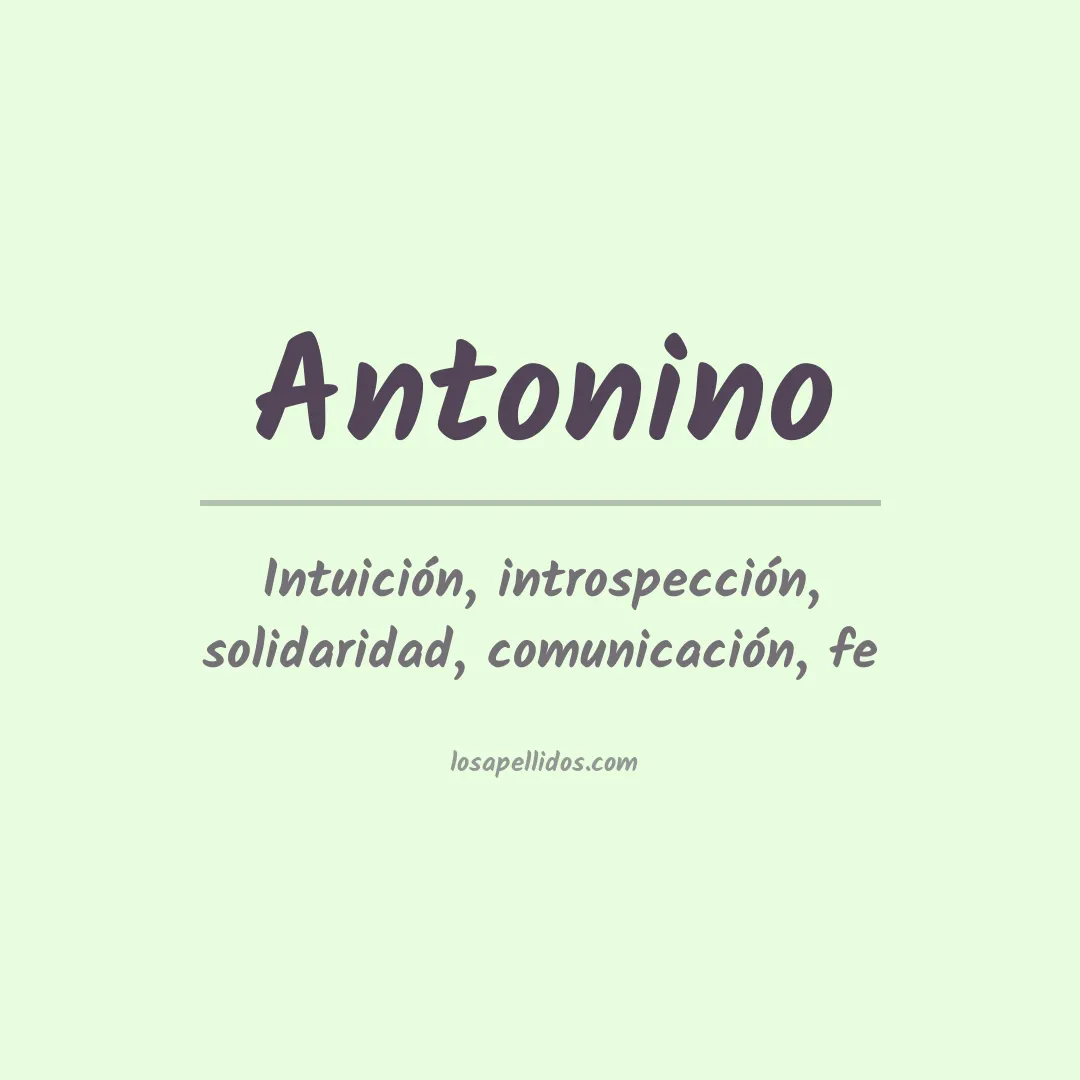 Apellido Antonino