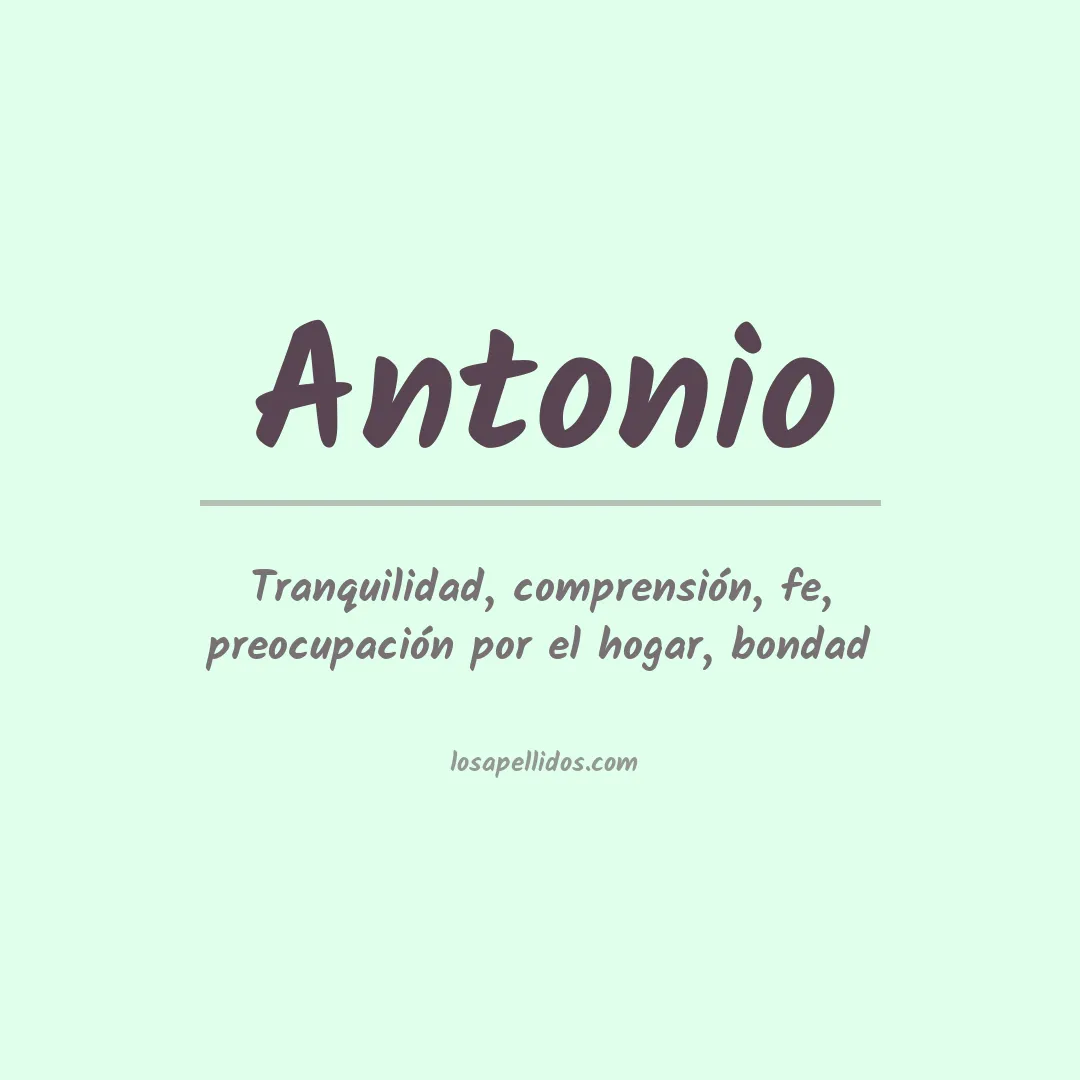 Apellido Antonio