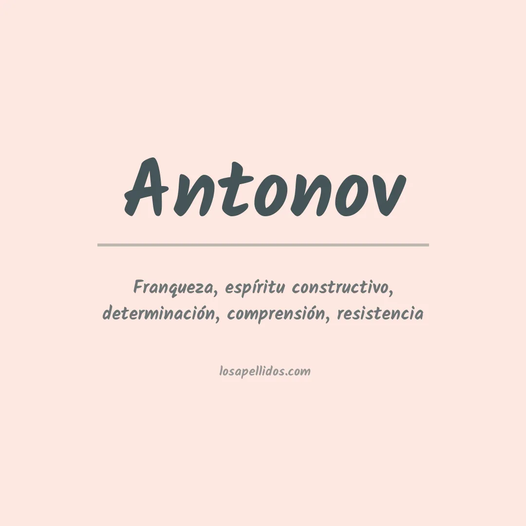 Apellido Antonov