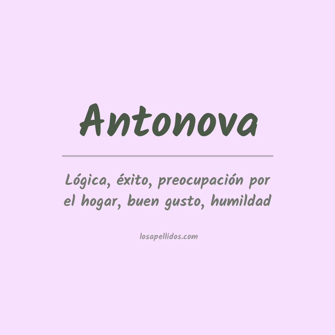 Apellido Antonova