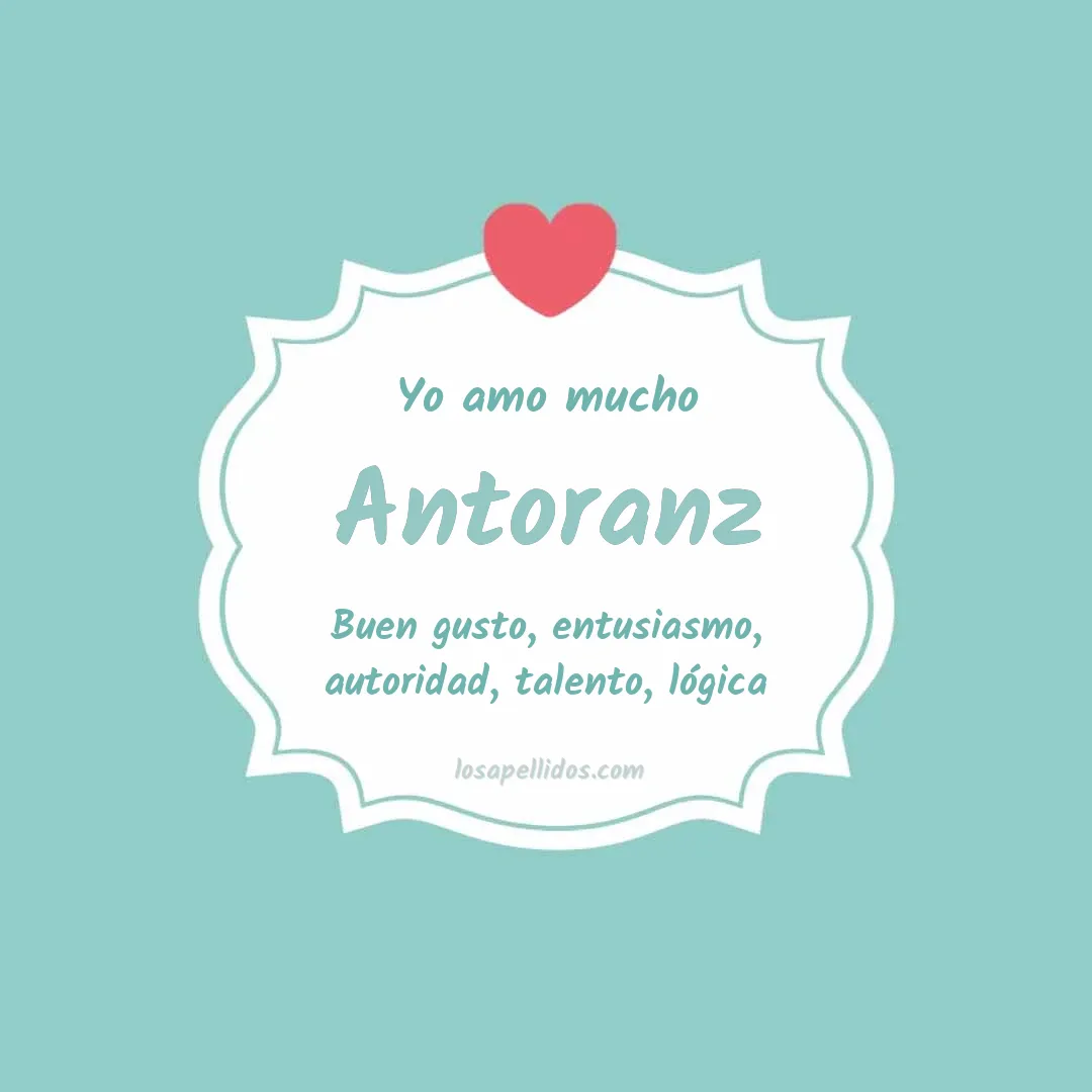 Yo amo mucho Antoranz