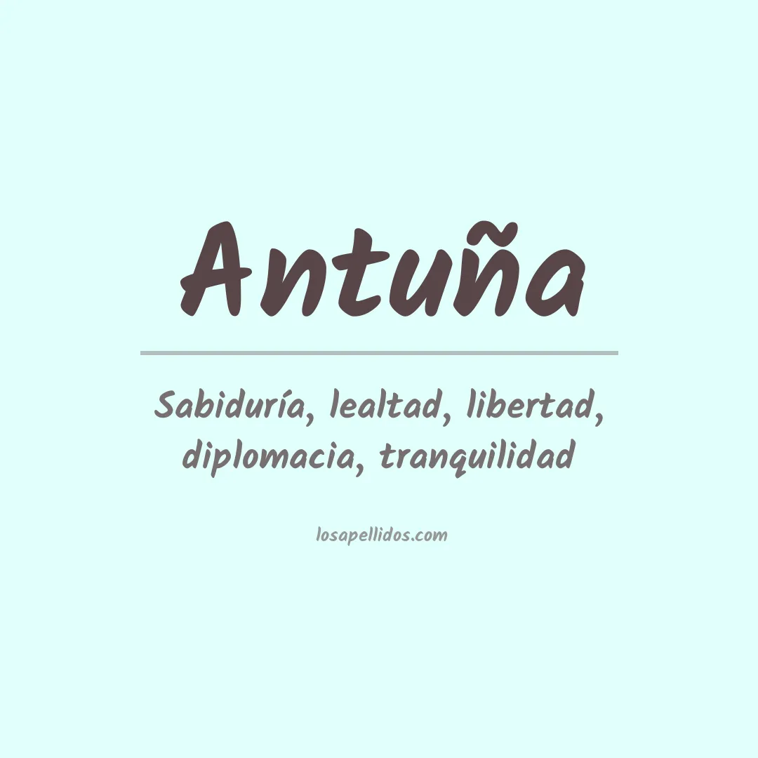 Apellido Antuña