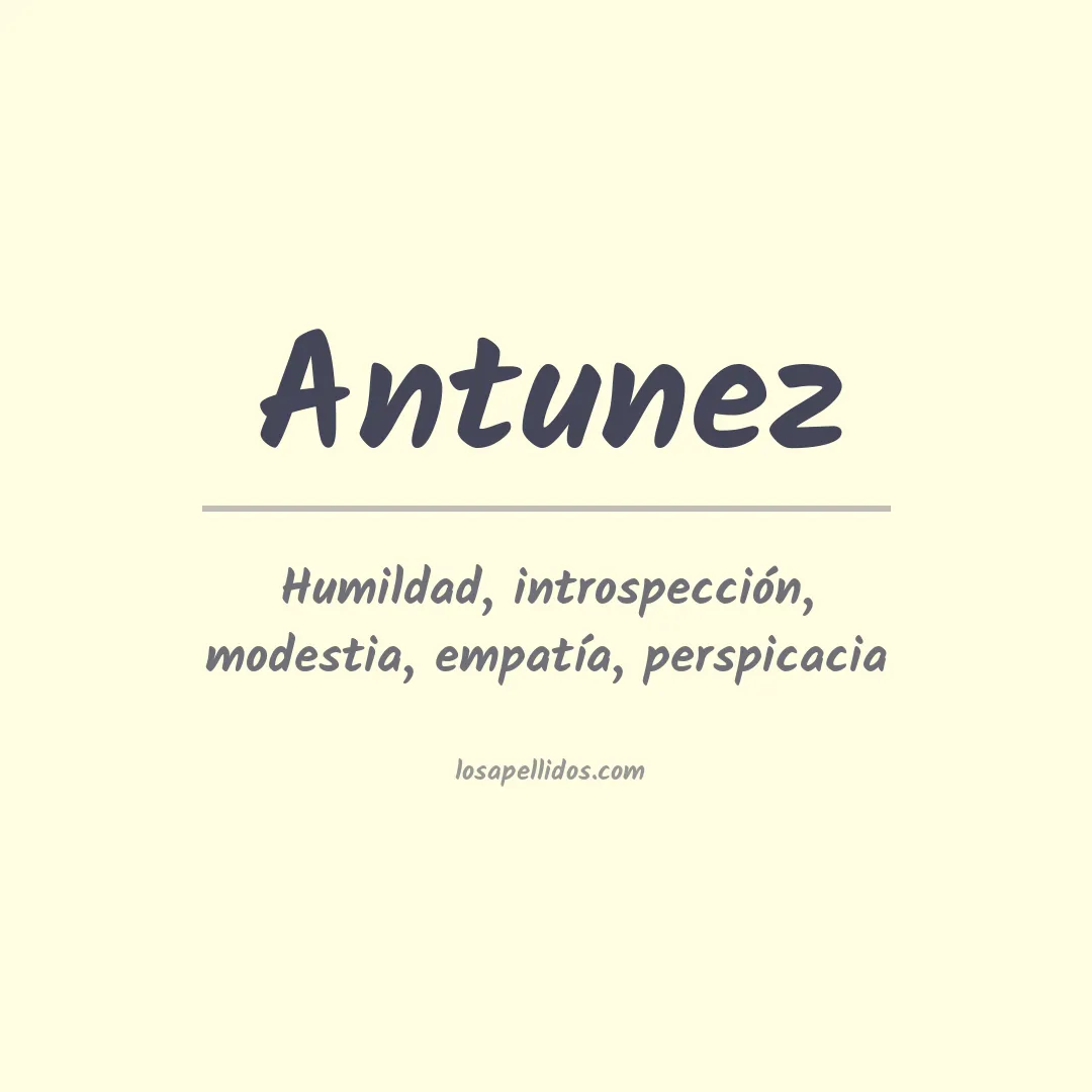 Apellido Antunez