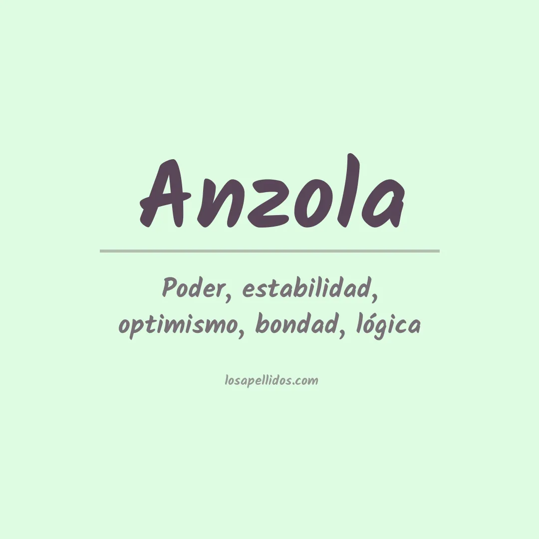 Apellido Anzola