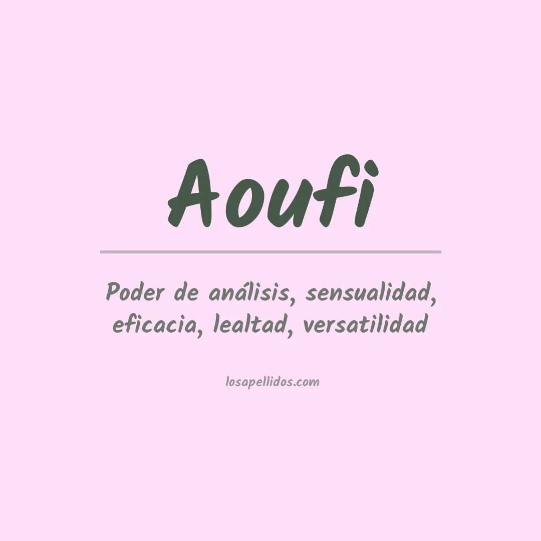Apellido Aoufi