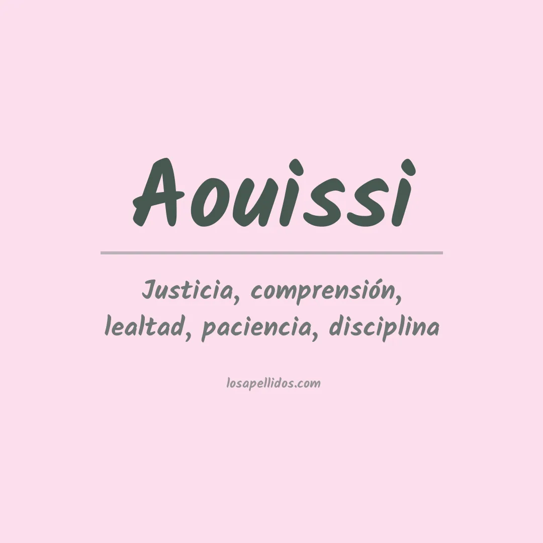 Apellido Aouissi