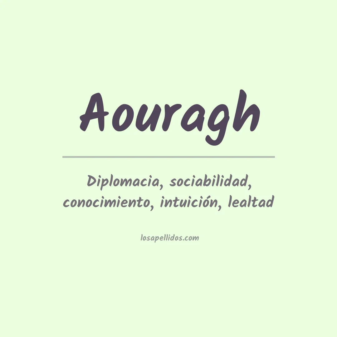 Apellido Aouragh