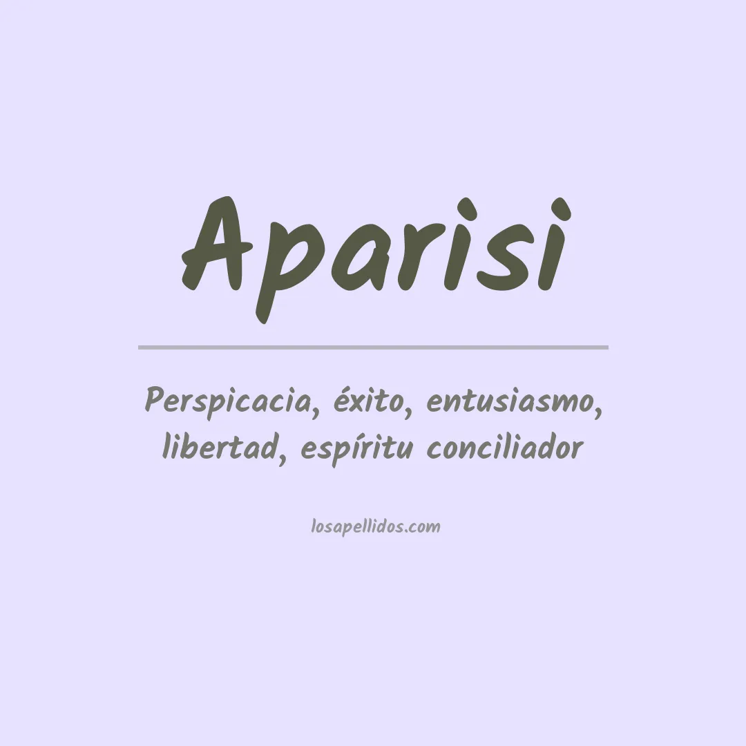 Apellido Aparisi
