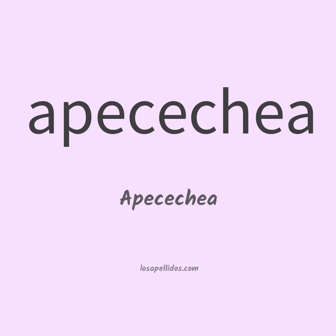 Apecechea en chino