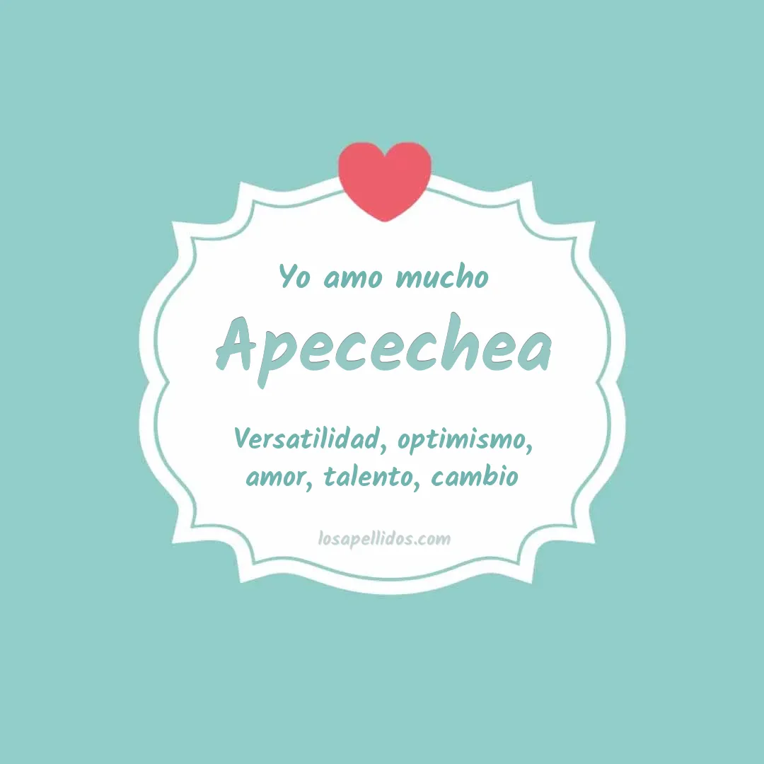 Yo amo mucho Apecechea