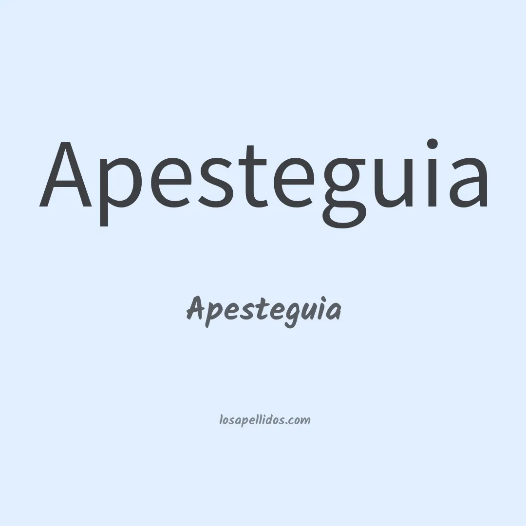 Apesteguia en chino