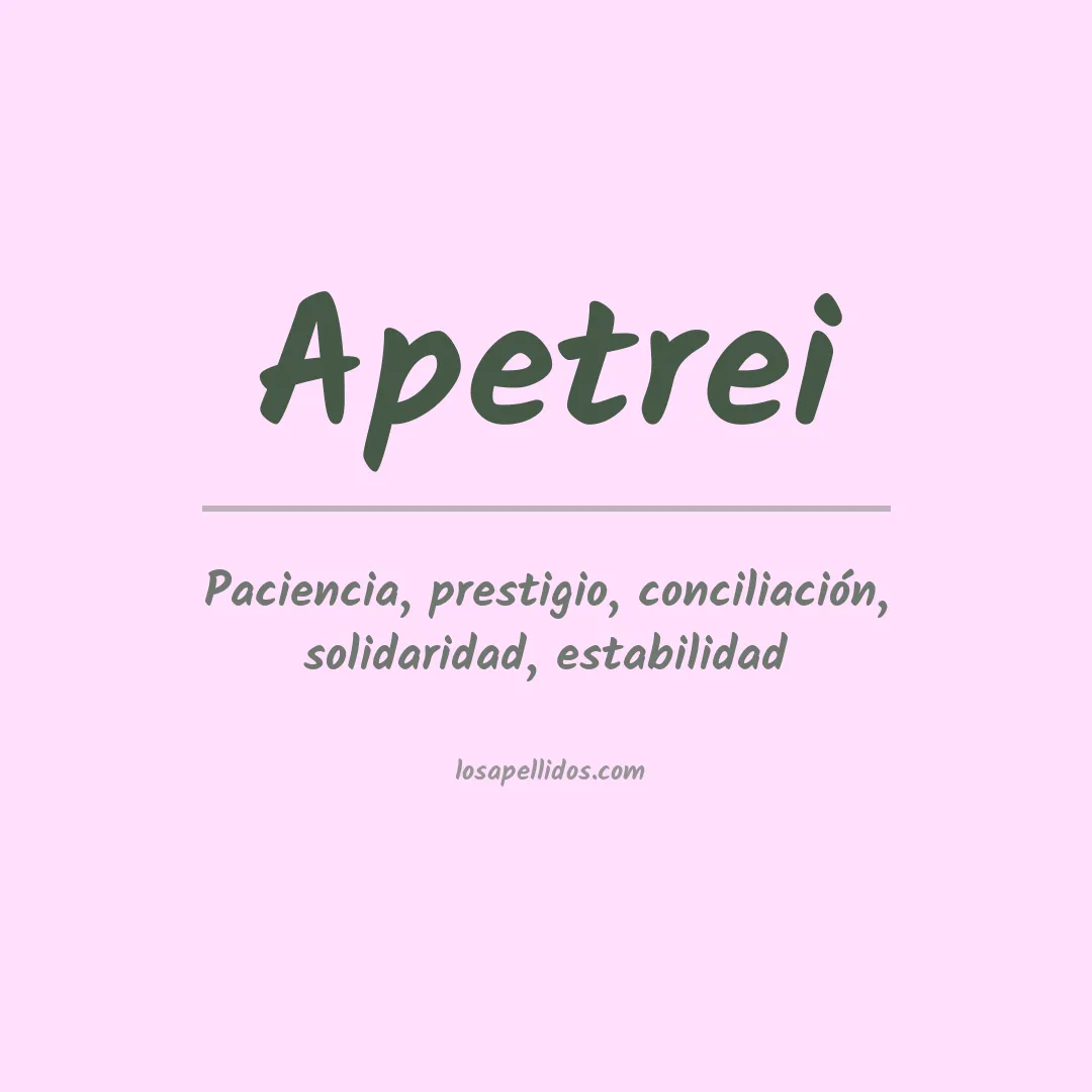 Apellido Apetrei