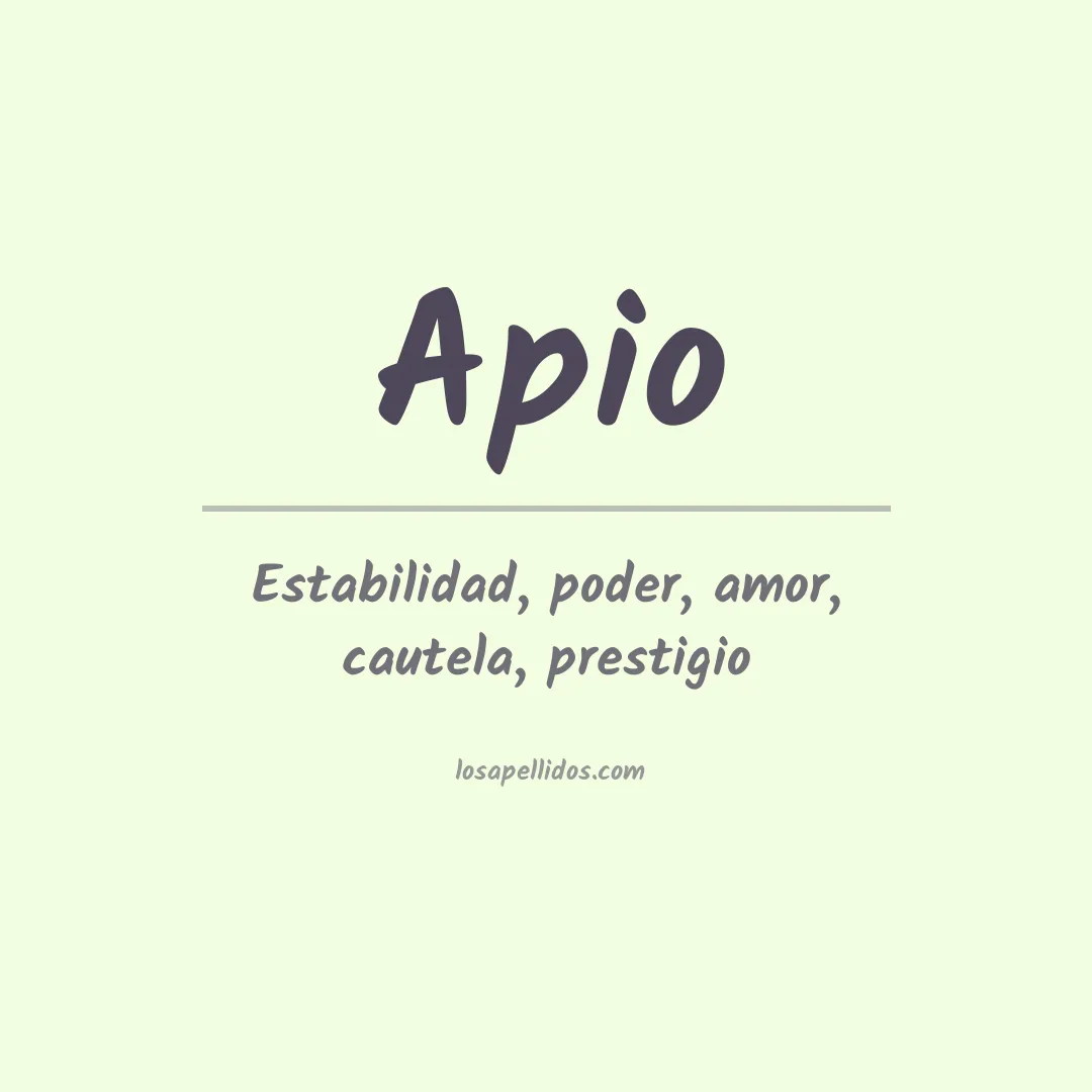 Apellido Apio