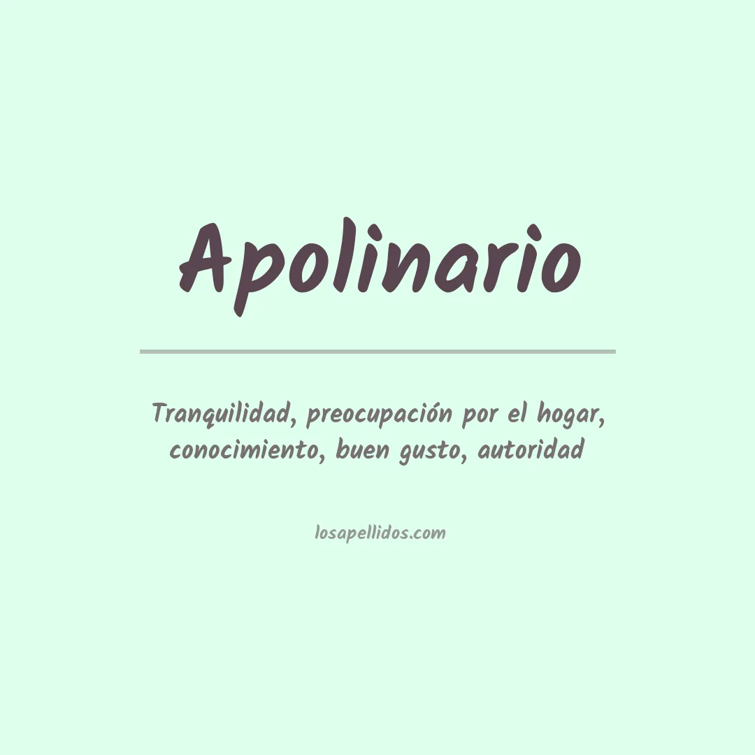 Apellido Apolinario